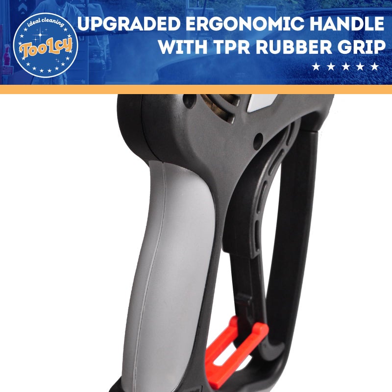 TOOLCY Pressure Washer Short Gun, Commercial 5000 PSI / 10.5 GPM with Nozzle Tips, 3/8" Swivel USA-NPT Thread x Quick Socket, Sturdy Design for Gas Power Washer - Image 3